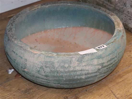 A bowl-shaped Atlantis garden planter Diameter 38cm